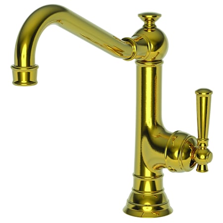 Newport Brass Single Handle Kitchen Faucet in Polished Brass Uncoated (Living) 2470-5303-03N